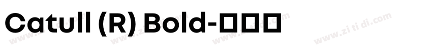 Catull (R) Bold字体转换